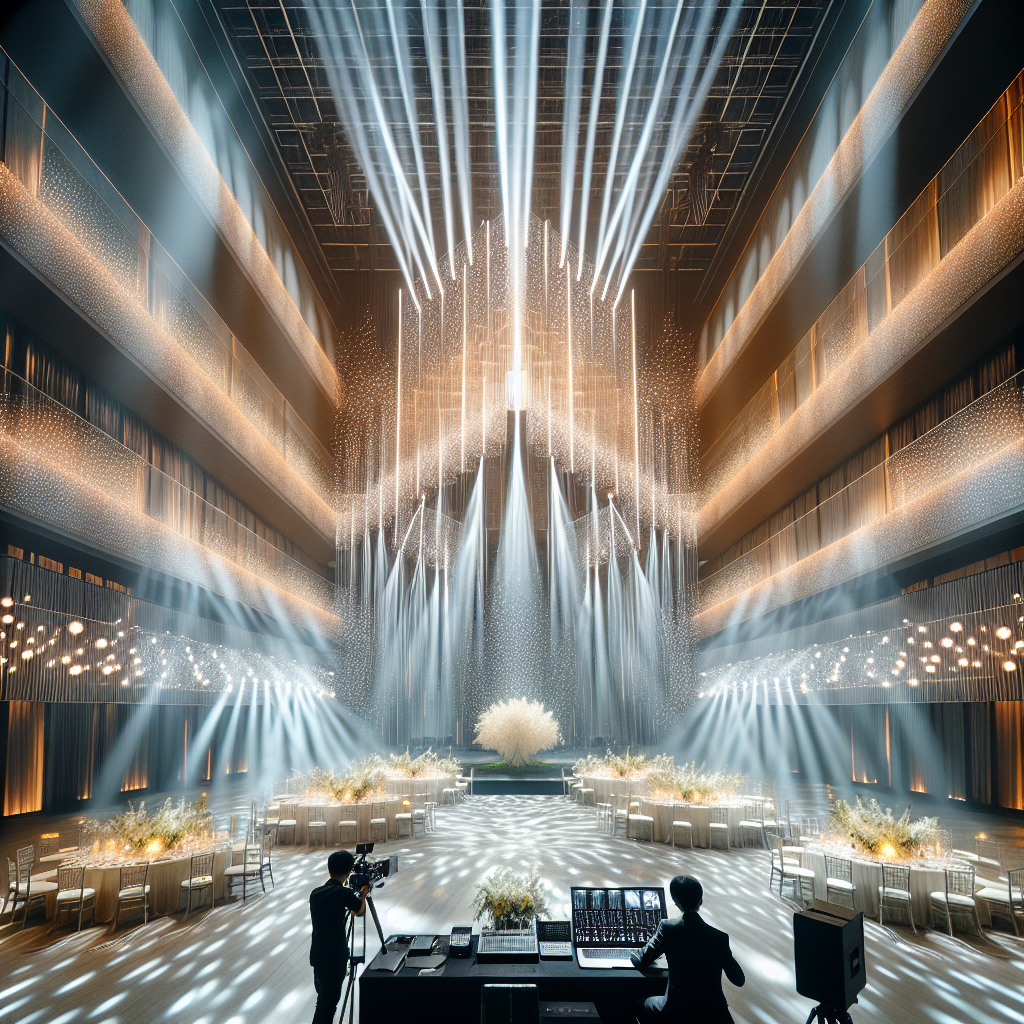 Wedding lighting installation showcase